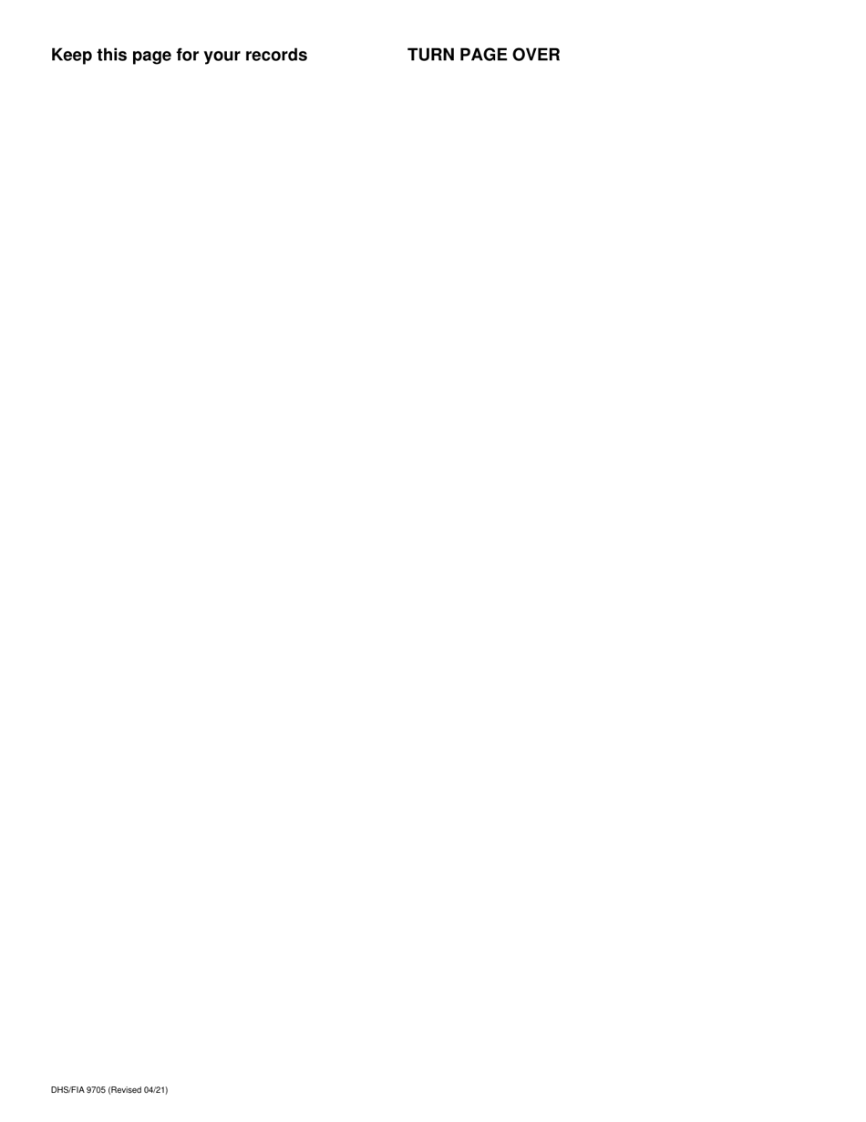 Form DHS / FIA9705 Mail-In Application for Qualified Medicare Beneficiary (Qmb) and Specified Low-Income Medicare Beneficiary (Slmb) Programs - Maryland, Page 8