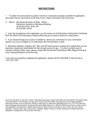 E-Notarization Authorization - Minnesota, Page 2