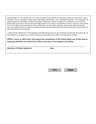 Notary Commission Application - Minnesota, Page 3