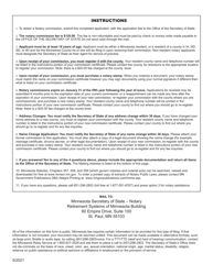 Notary Commission Application - Minnesota, Page 4