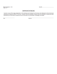 Form MC289 Wage Assignment - Michigan, Page 2