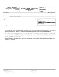 Form JC60 Notice of Intent to Intercept State Income Tax - Michigan, Page 2