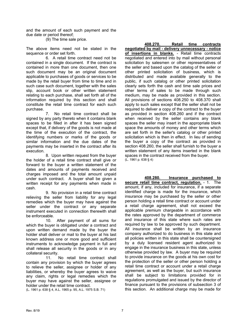 Application for Missouri Financing Institution - Missouri, Page 9