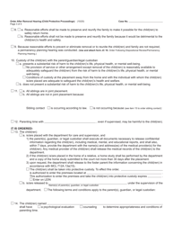 Form JC75 Order After Removal Hearing (Child Protective Proceedings) - Michigan, Page 3