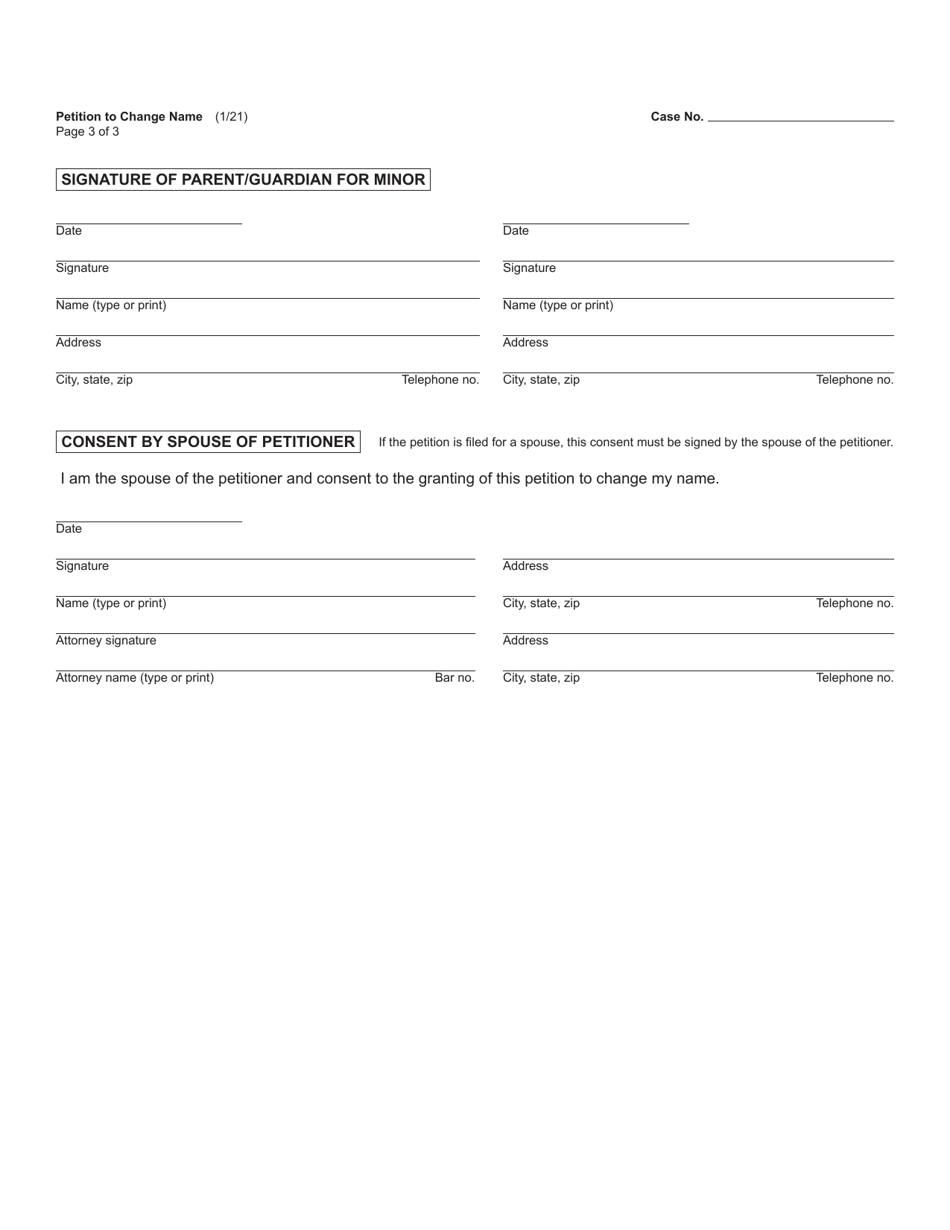 Form PC51 Petition to Change Name - Michigan, Page 3