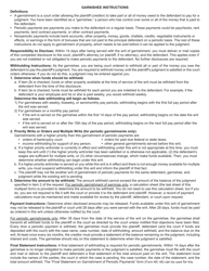 Form MC14 Garnishee Disclosure - Michigan, Page 3