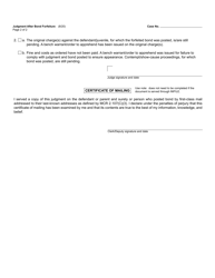 Form MC238 Judgment After Bond Forfeiture - Michigan, Page 2