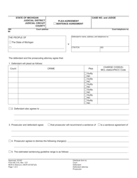 Form MC414 Plea Agreement - Michigan