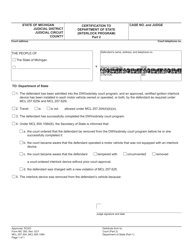 Form MC393 Certification to Department of State (Interlock Program) - Michigan, Page 2