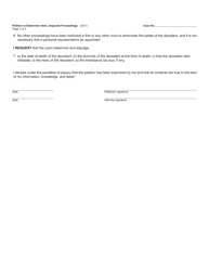 Form PC553 Petition to Determine Heirs - Separate Proceedings - Michigan, Page 2