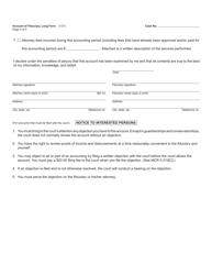 Form PC584 Account of Fiduciary, Long Form - Michigan, Page 3