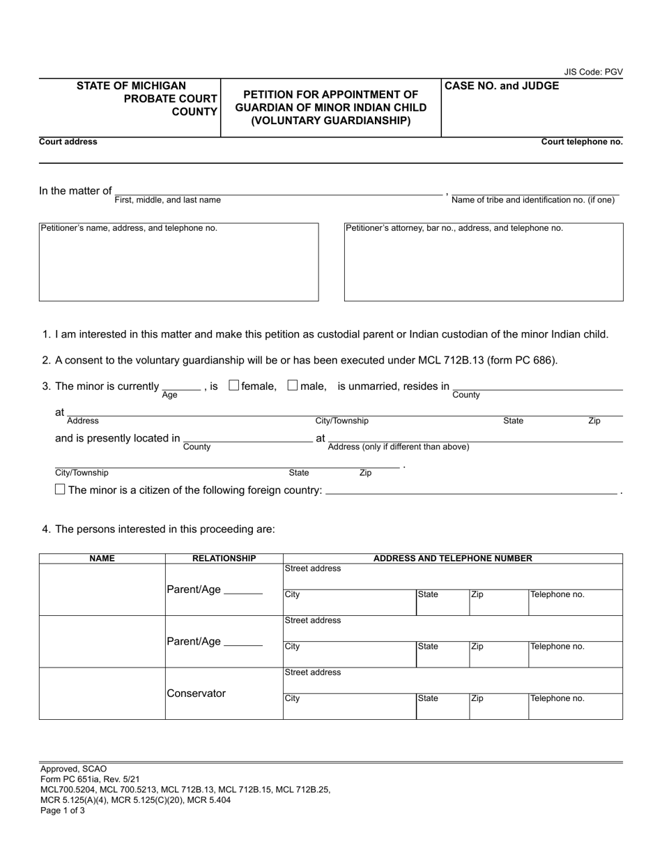 Form PC651IA - Fill Out, Sign Online and Download Fillable PDF ...