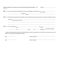 Form PC658 Petition for Appointment of Guardian, Individual With Alleged Developmental Disability - Michigan, Page 3