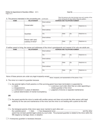 Form PC651 Petition for Appointment of Guardian of Minor - Michigan, Page 2