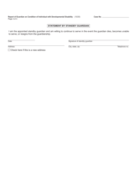 Form PC663 Report of Guardian on Condition of Individual With Developmental Disability - Michigan, Page 3