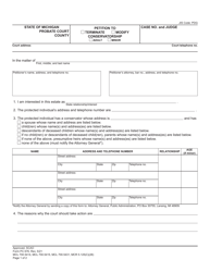 Form PC676 Petition to Terminate/Modify Conservatorship - Michigan