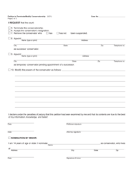 Form PC676 Petition to Terminate/Modify Conservatorship - Michigan, Page 2