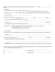 Form PC685M Application for Appointment of Out-of-State Guardian of Legally Incapacitated Individual - Michigan, Page 2