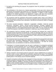 Certification Regarding Debarment, Suspension, Ineligibility and Voluntary Exclusion - Montana, Page 2