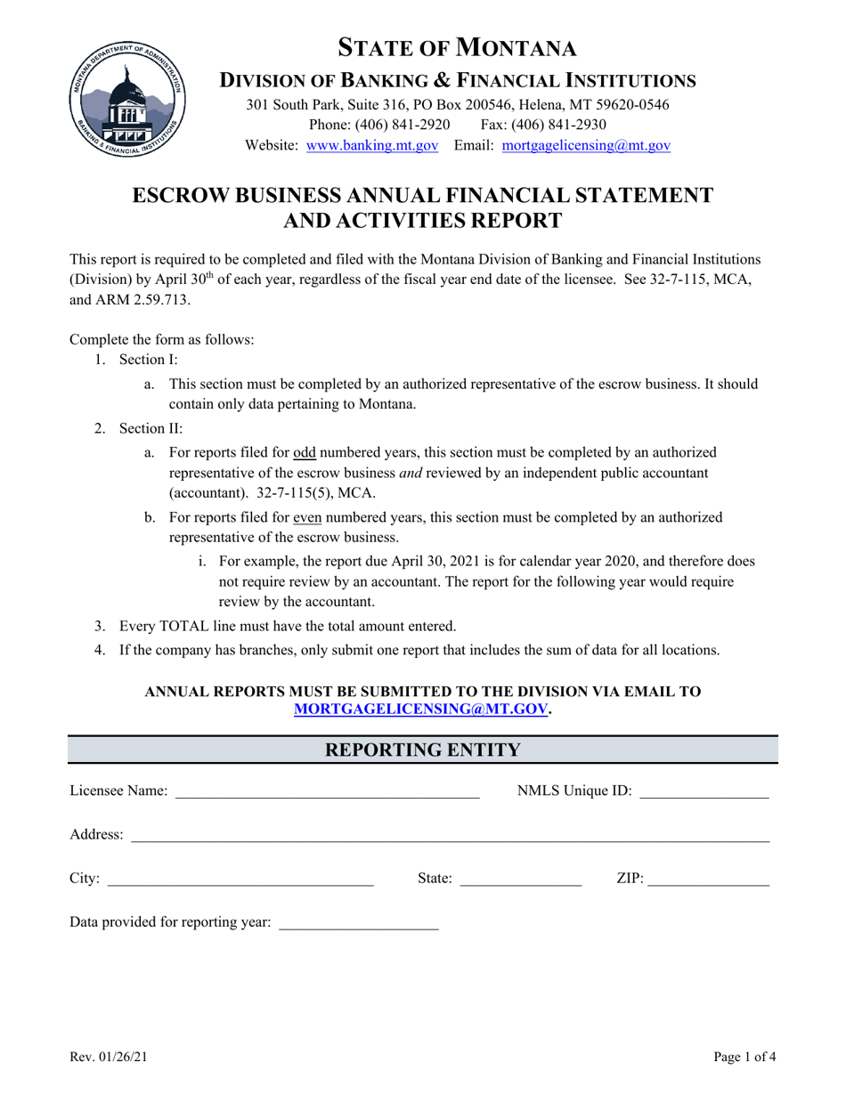 ANNUAL ESCROW STATEMENT visual data 6