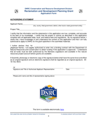 Reclamation and Development Planning Grant Application Form - Montana, Page 6