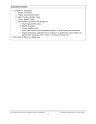 Reclamation and Development Planning Grant Application Form - Montana, Page 9