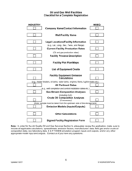 Montana Air Quality Registration Form for Oil and Gas Well Facilities - Montana, Page 6