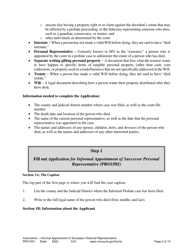 Form PRO1501 Instructions - Informal Appointment of Successor Personal Representative - Minnesota, Page 3