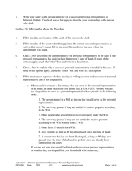 Form PRO1501 Instructions - Informal Appointment of Successor Personal Representative - Minnesota, Page 4