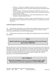 Form PRO1501 Instructions - Informal Appointment of Successor Personal Representative - Minnesota, Page 6