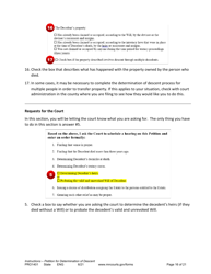 Instructions for Form PRO1402 Petition for Determination of Descent - Minnesota, Page 16