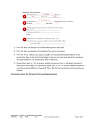Instructions for Form PRO1402 Petition for Determination of Descent - Minnesota, Page 5