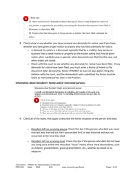 Instructions for Form PRO1402 Petition for Determination of Descent - Minnesota, Page 7