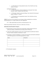 Form PRO1402 Petition for Determination of Descent - Minnesota, Page 6