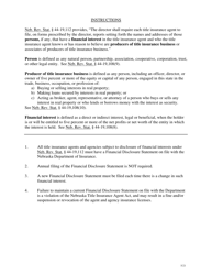 Financial Disclosure Statement - Title Insurance Agent and/or Agency - Nebraska, Page 2