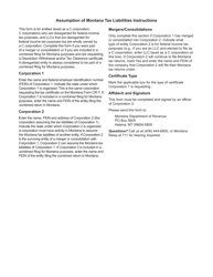 Form ATL Assumption of Montana Tax Liabilities - Montana, Page 2
