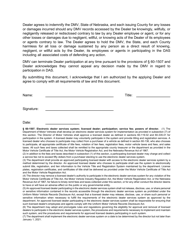Dealer Automated Services System Enrollment and Participation Application - Nebraska, Page 2