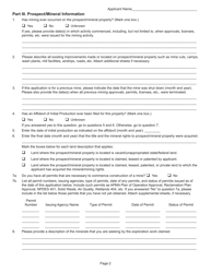 Form MINE-CERT Application and Affidavit for Certification and Approval of Mineral and Coal Exploration Incentive Credits - Montana, Page 2