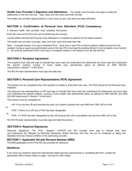 Instructions for Form PAS-ISO Request for Self-directed Skilled Services - Nevada, Page 3