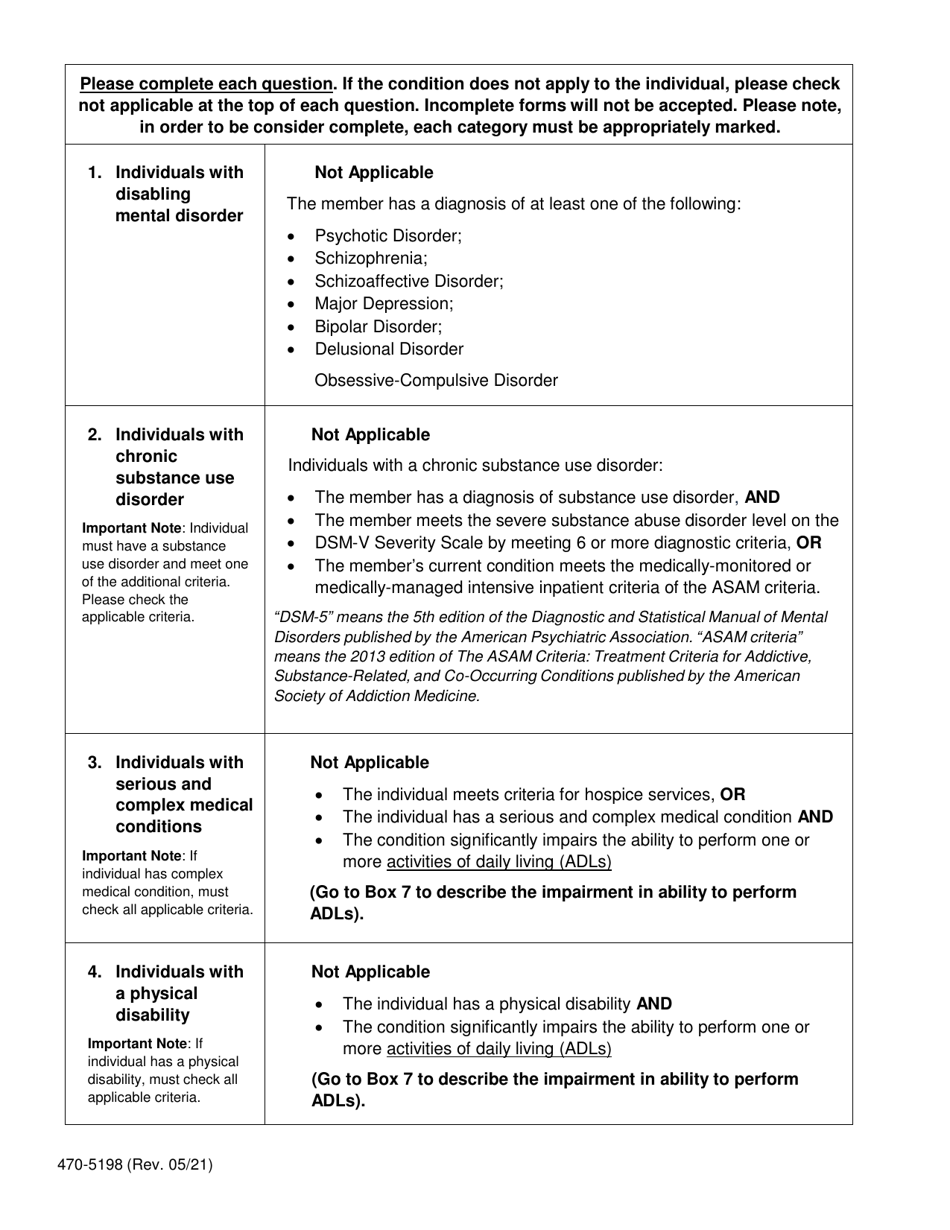 Form 470-5198 Medically Exempt Attestation and Referral Form - Iowa, Page 2