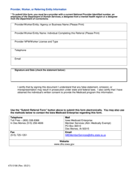 Form 470-5198 Medically Exempt Attestation and Referral Form - Iowa, Page 4