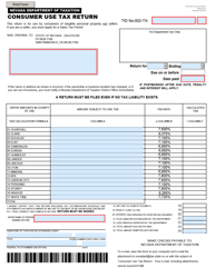 Form TXR-02.01C Consumer Use Tax Return - Nevada