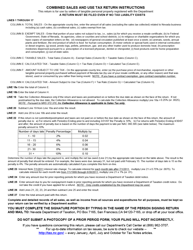 Form TXR-01.01C Combined Sales and Use Tax Return - Nevada, Page 2