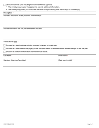 Form ON00151E Amendment Form - Aggregate Resources Act - Ontario, Canada, Page 3
