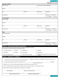 Form RC364-CA Application to Register a Pooled Pension Plan - Canada, Page 2
