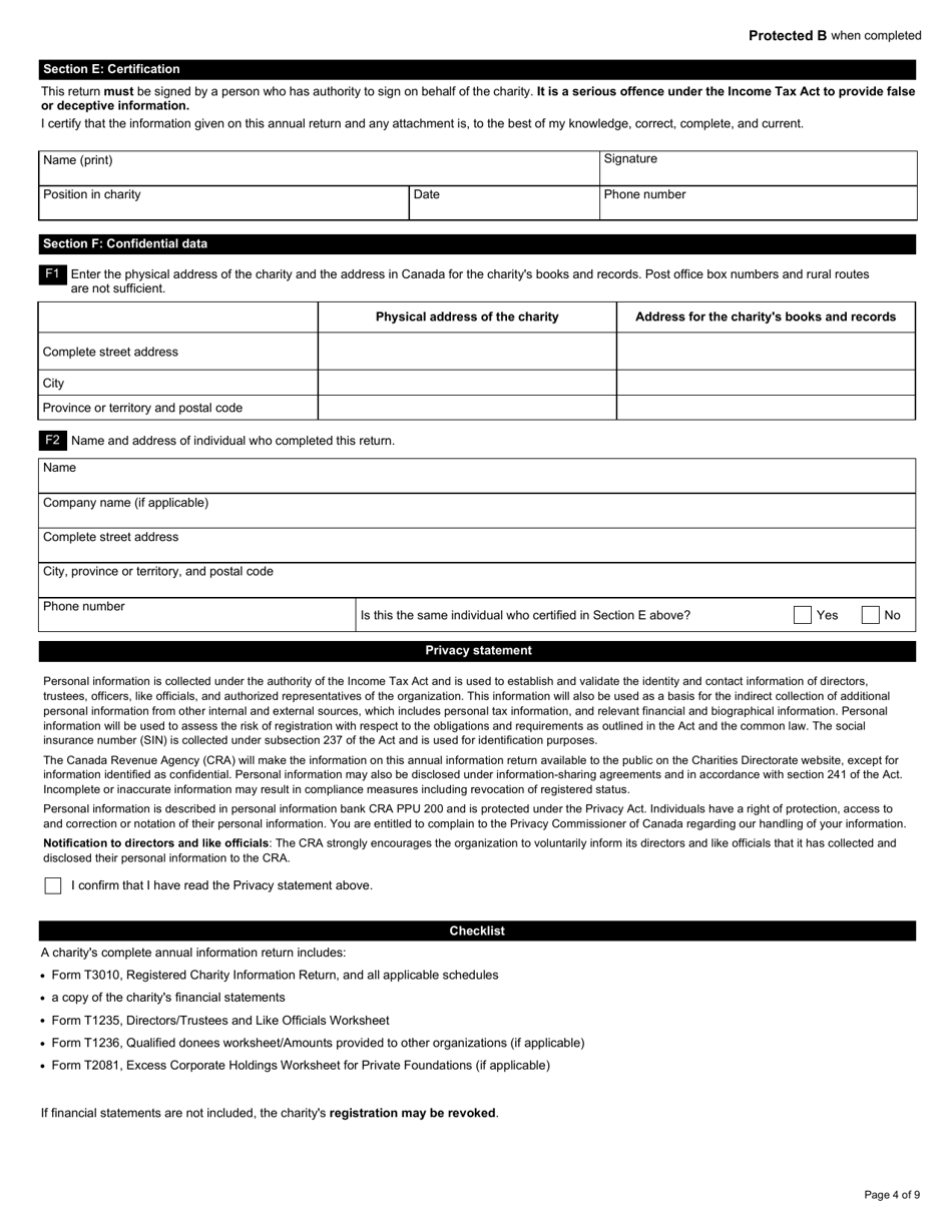 Cra T3010 2009 2024 Form Fill Out And Sign Printable vrogue.co