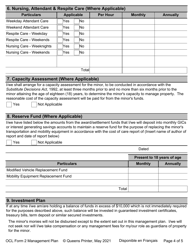 OCL Form 2 &quot;Management Plan - Schedule &quot;a&quot; to Judgment&quot; - Ontario, Canada, Page 4