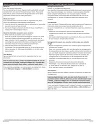 Form NWT8870 Request to Access or Correct Your Health Information - Northwest Territories, Canada (English/French), Page 2