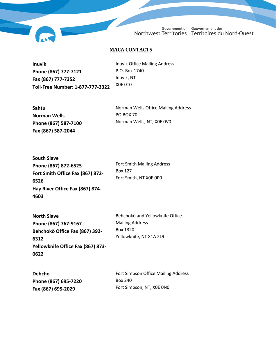Private Sector Application for Disaster Financial Assistance (Dfa) - Northwest Territories, Canada, Page 8