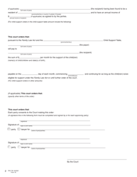 Form 18 (PFA739) Consent Order - British Columbia, Canada, Page 2
